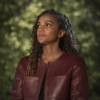 The Rookie S08 Mekia Cox Maroon Leather Jacket front view