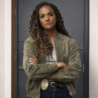 The Rookie S08 Nyla Harper Green Jacket front view