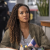 The Rookie S08 Nyla Harper Green Jacket outfit look