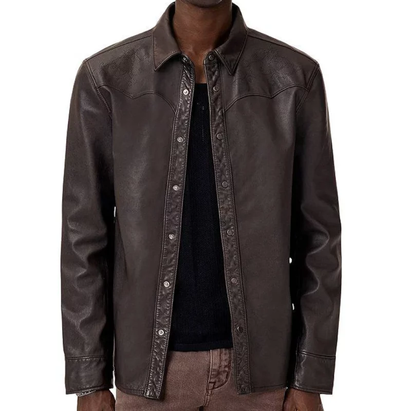 The Today Show Brown Leather Jacket