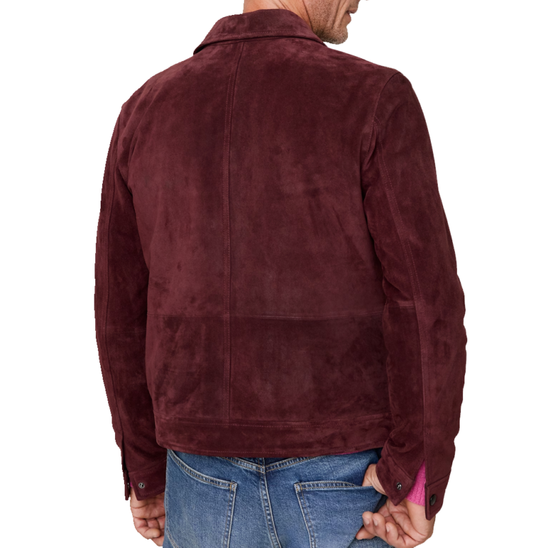 The Today Show Joshua Jackson Burgundy Jacket
