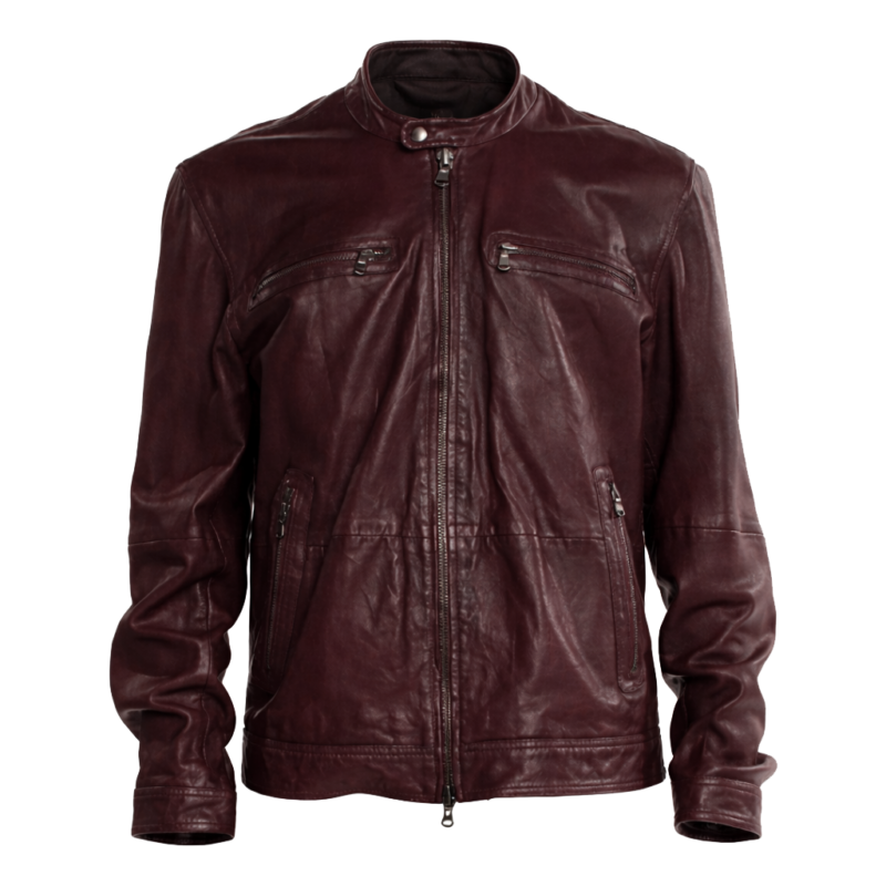 The Young And The Restless Adam Newman Mark Grossman Brown Leather Jacket