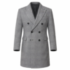 The Young And The Restless S53 Adam Newman Mark Grossman Grey Trench Wool Coat