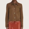 Today 2026 with Jenna And Sheinelle Chloe Kim Brown Leather Jacket