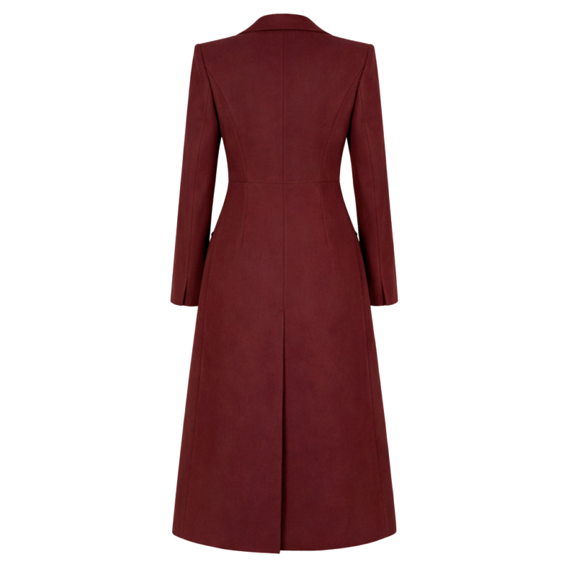 Wales 2026 Kate Middleton Marron Wool Coat
