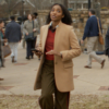 Will Trent S04 Faith Mitchell Brown Coat front view