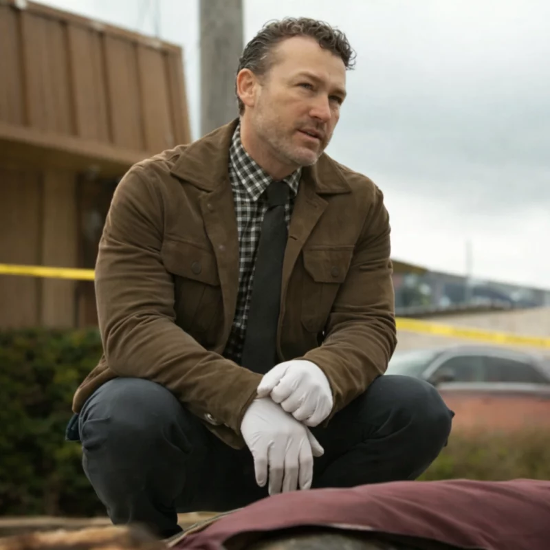 Will Trent S04 Jake McLaughlin Michael Ormewood Brown Jacket