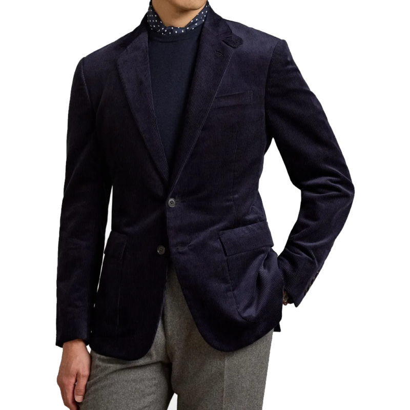 Will Trent S04 RamÃ³n RodrÃ­guez Trent Black Corduroy Blazer