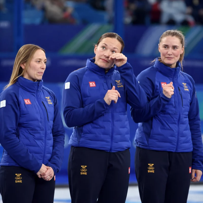 Winter Olympics 2026 Blue Puffer Jacket