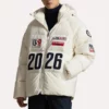 Winter Olympics 2026 Knight White Jacket