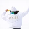 Winter Olympics 2026 Team Italy Brignone White Jacket