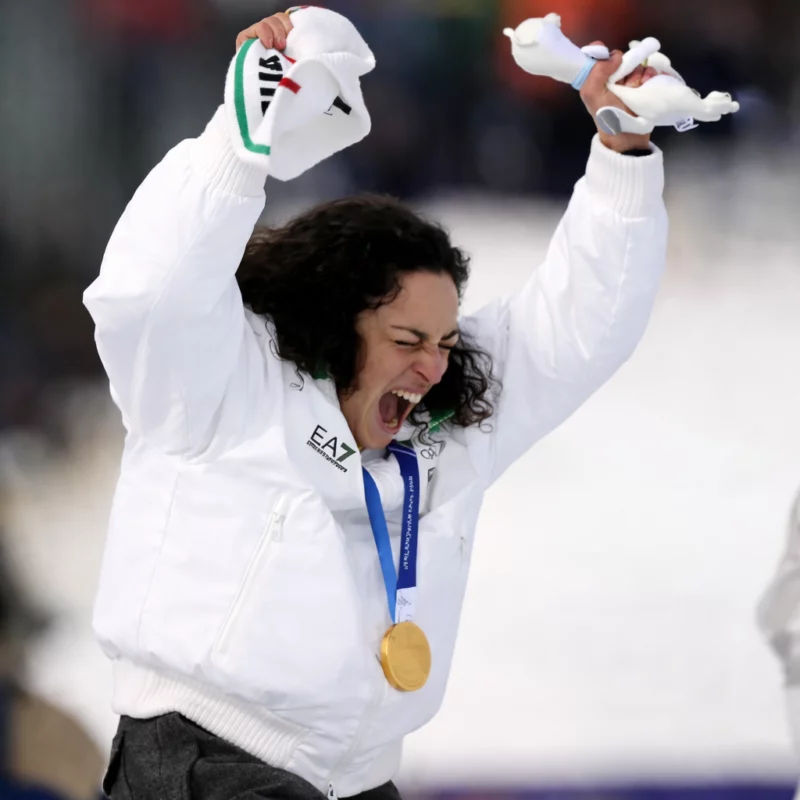 Winter Olympics 2026 Team Italy Federica Brignone White Jacket