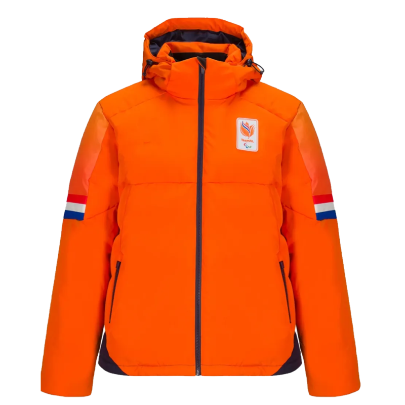 Winter Olympics Team Netherlands Kjeld Nuis Orange Puffer Jacket