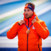 Winter Olympics Team Netherlands Nuis Orange Puffer Jacket