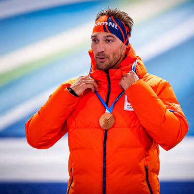 Winter Olympics Team Netherlands Nuis Orange Puffer Jacket