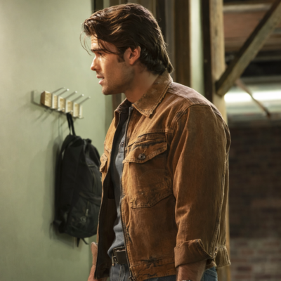 9-1-1 Nashville Blue Bennings Brown Jacket front view