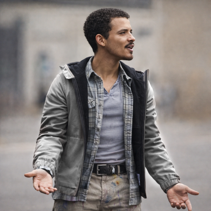 9-1-1 Nashville Eddie Ramos Grey Jacket front view