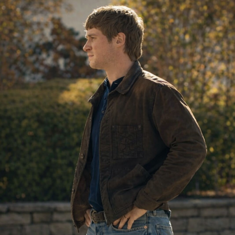 9-1-1 Nashville Michael Provost Brown Leather Jacket fashion wear