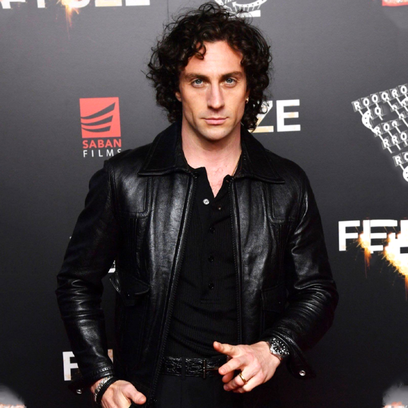 Fuze Screening Aaron Taylor Johnson Jacket street style