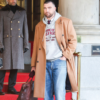 Ad Campaign New York City Travis Kelce Coat front view