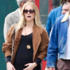 NYC 2026 Annabelle Wallis Brown Jacket street style