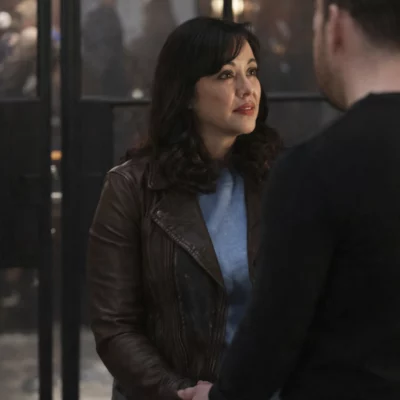 Boston Blue S01 Marisa Ramirez Leather Jacket front view