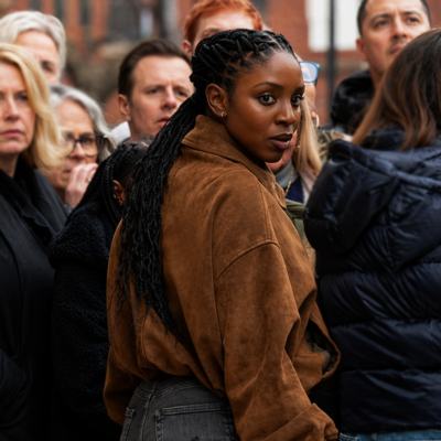 Chicago PD S13 Tasha Fox Brown Jacket front view