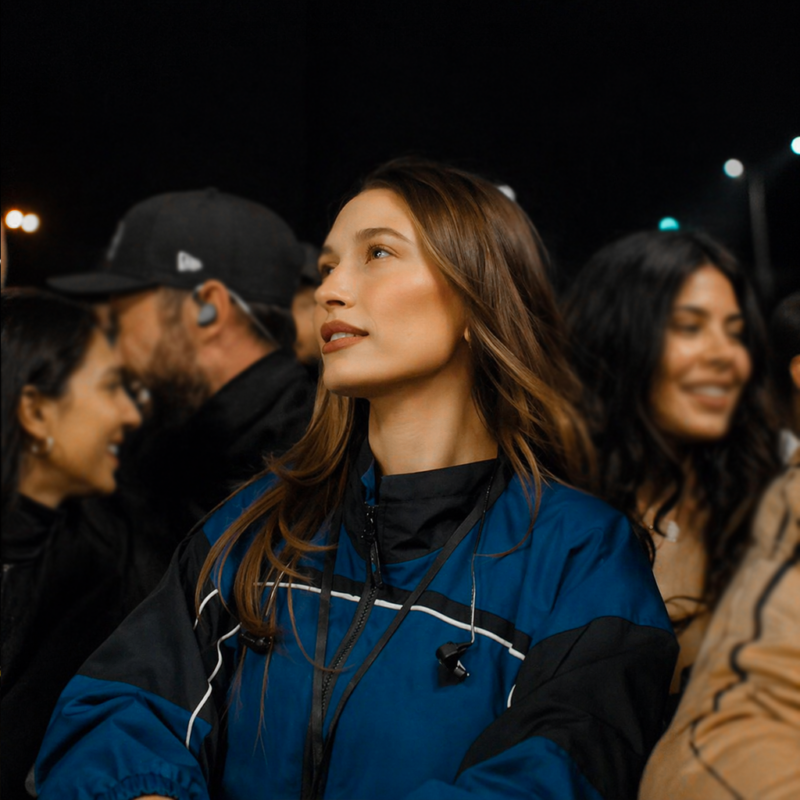 Coachella 2026 Hailey Bieber Jacket outfit look