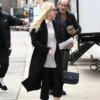Count My Lies Lindsay Lohan Black Coat fashion wear