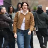 Count My Lies Sloane Caraway Brown Jacket outfit look