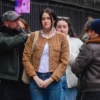 Count My Lies Sloane Caraway Brown Jacket street style