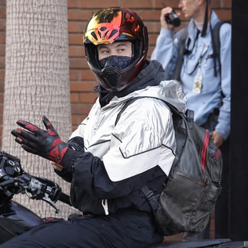 Crime 101 Barry Keoghan Track Jacket outfit look