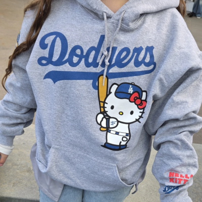 Dodgers Hello Kitty Hoodie front view