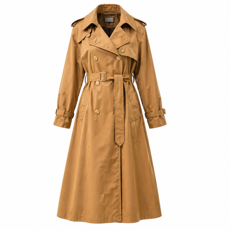 Fleur Halle Berry Brown Coat model style