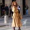 Fleur Halle Berry Brown Coat outfit look