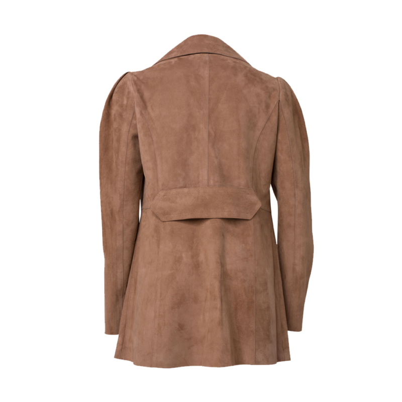 Hacks S08 Winnie Landell Brown Suede Leather Jacket fashion wear