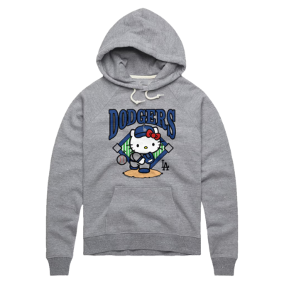 Los Angeles Dodgers Hello Kitty Hoodie front view