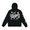 LA Dodgers Floral Black Hoodie model style
