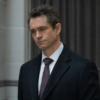 Law & Order S25 Hugh Dancy Black Coat outfit look