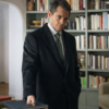 Law & Order S25 Hugh Dancy Black Coat front view