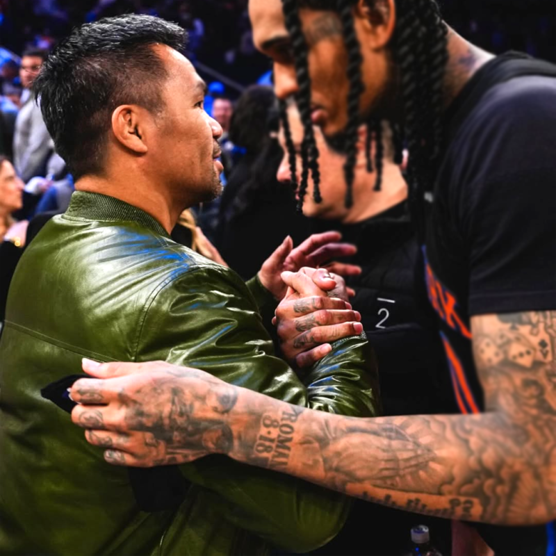 Madison Square Garden 2026 Manny Pacquiao Jacket outfit look
