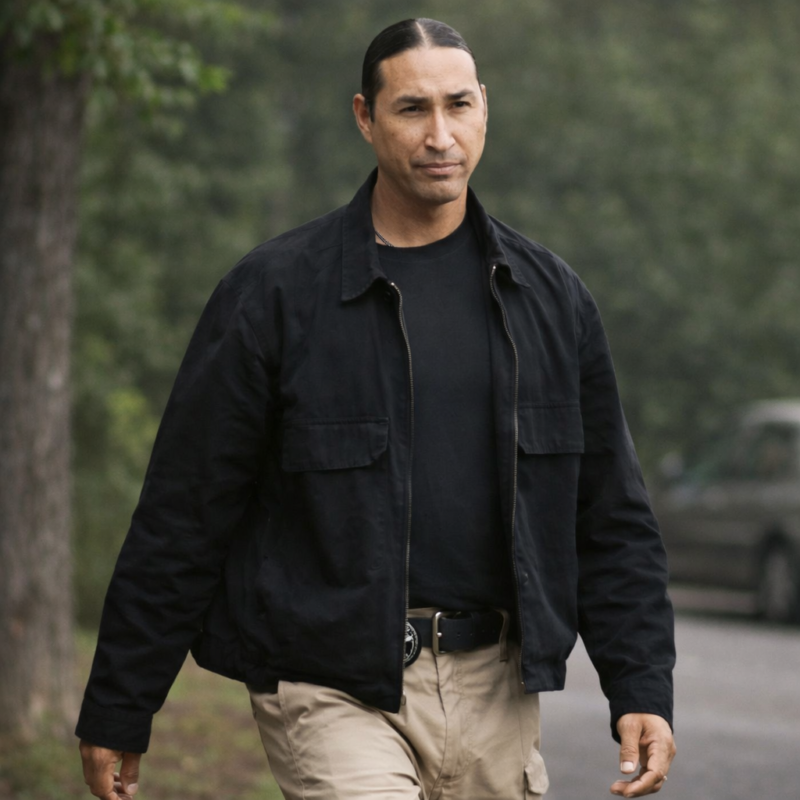 Marshals S01 Tatanka Means Black Jacket outfit look