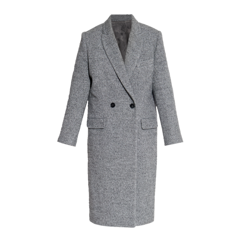 NYC Scarlett Johansson Grey Coat model style
