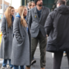 NYC Scarlett Johansson Grey Coat outfit look