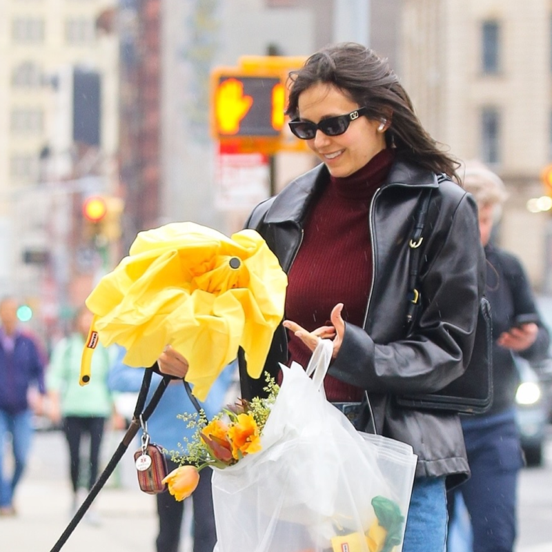 NYC Nina Dobrev Black Jacket street style