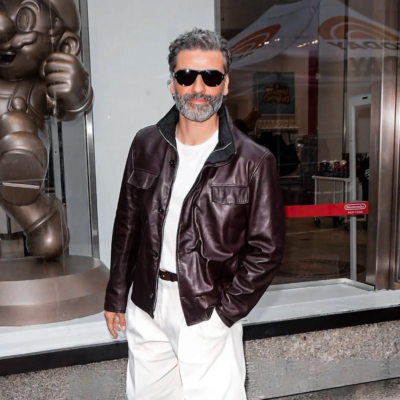 NYC 2026 Oscar Isaac Jacket front view