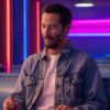 Outcome 2026 Keanu Reeves Blue Jacket front view