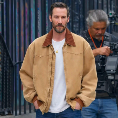 Outcome 2026 Keanu Reeves Jacket front view