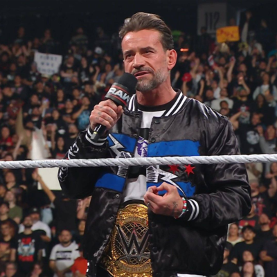 RAW 2026 CM Punk Bomber Jacket front view
