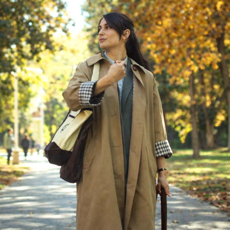 Rooster S01 Katie Brown Coat model style